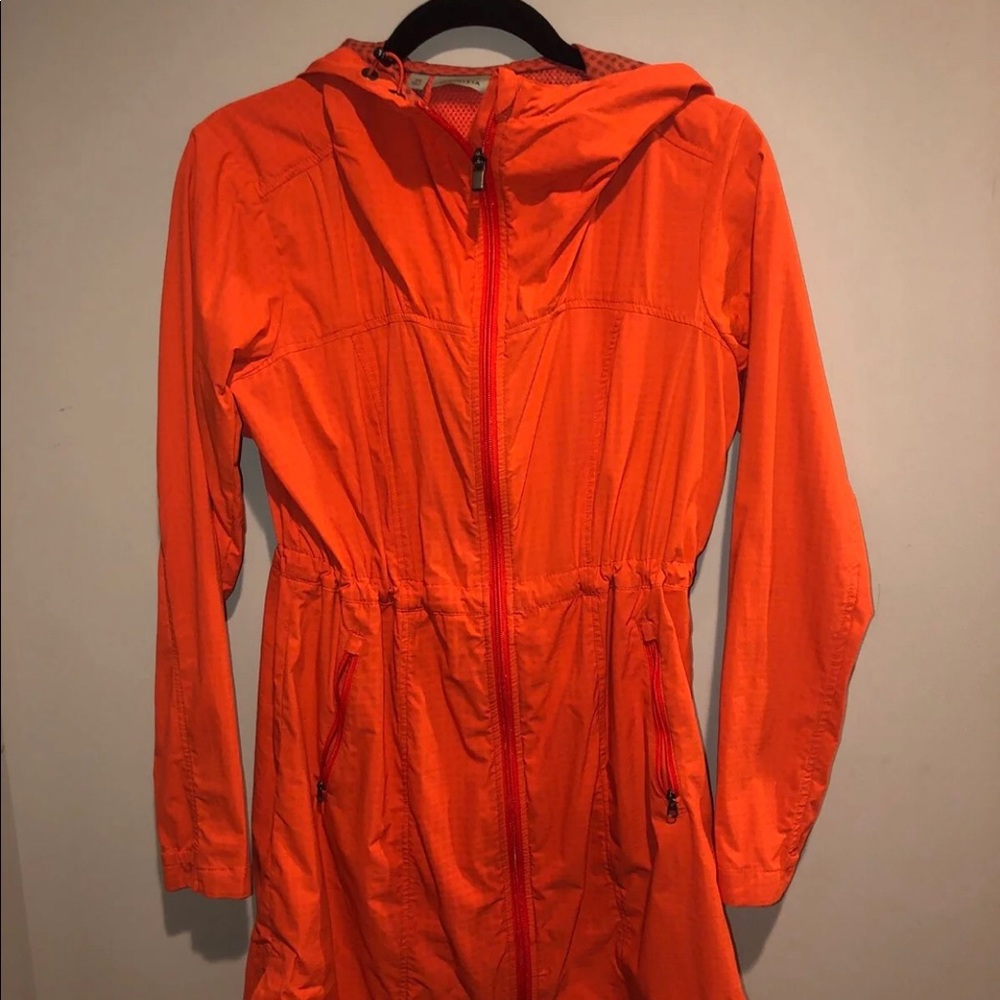 Athleta Orange Rain Jacket